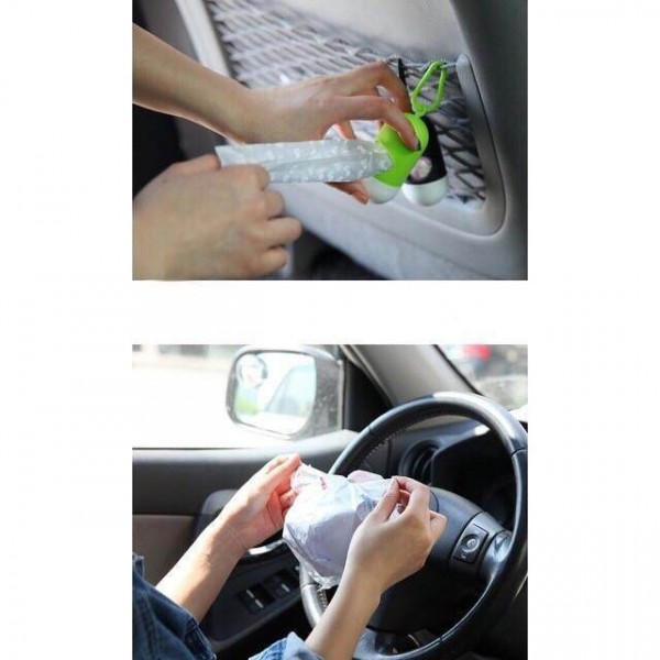 (10 IN A SET) WJS Portable Plastic Hanging Baby Diaper Garbage Rubbish