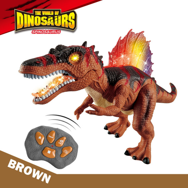 HONG ZE Remote Control Spinosaurus Dinosaur Toy with LED Lights