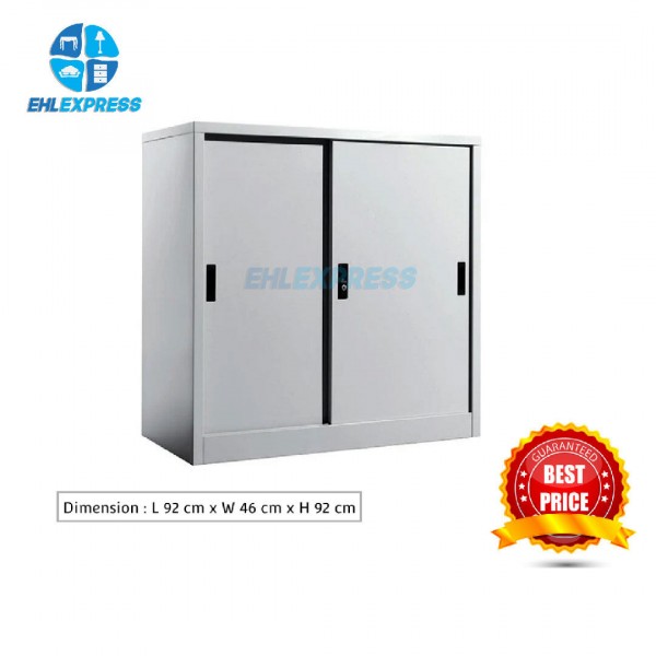 EHL EXPRESS Steel / metal Half Height Cupboard with Sliding Door FREE INSTALLATION TO
