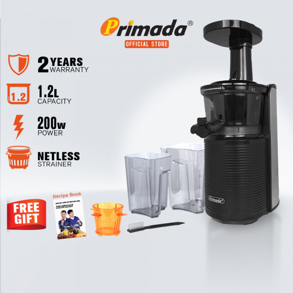 Primada Netless Slow Juicer PSJ11 Black, Silver PGMall