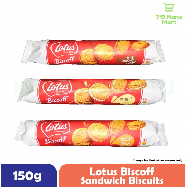 Lotus Biscoff Sandwich Cookies Sandwich Biscuits 150g Vanilla PGMall