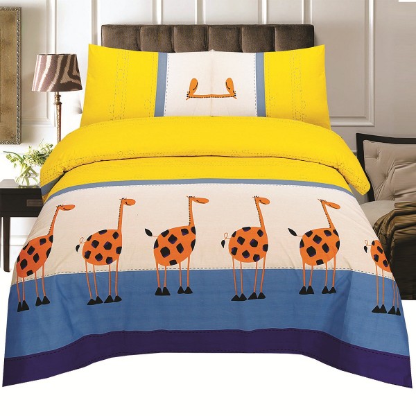 Branded Single Bedsheet with Bolster cover 3 in 1 set HL 017697 PGMall