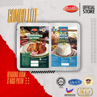 [Ready-To-Eat] Travel Packs 1 Lauk Sumatraa + 1 Nasi Putih Ready-To-Eat Food Travel Friendly Makanan Instant