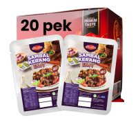 [Ready-To-Eat] Set Family 20 Packs Sambal Kerang Kalut Sumatraa 100g Travel Friendly MRE Instant Food