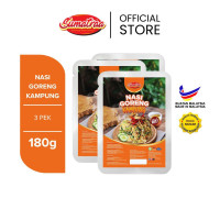 Combo 3 Nasi Goreng Kampung Sumatraa - Travel Food Pack Instant 180g Rice Instant Food 