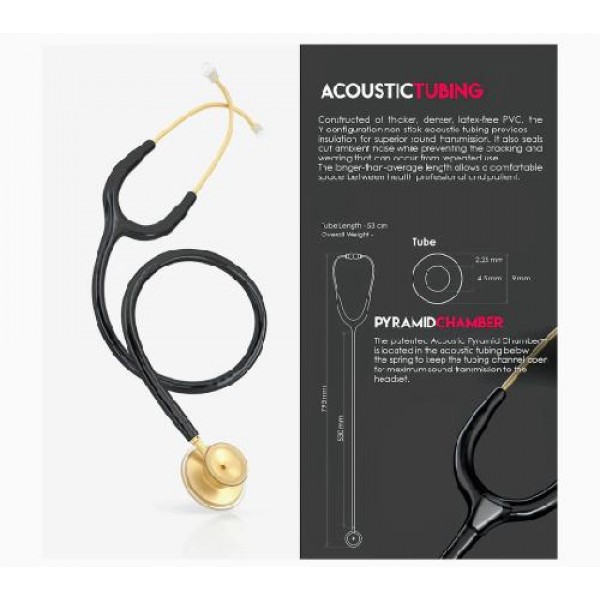 MDF® Acoustica® Deluxe Lightweight Dual Head Stethoscope Lifetime