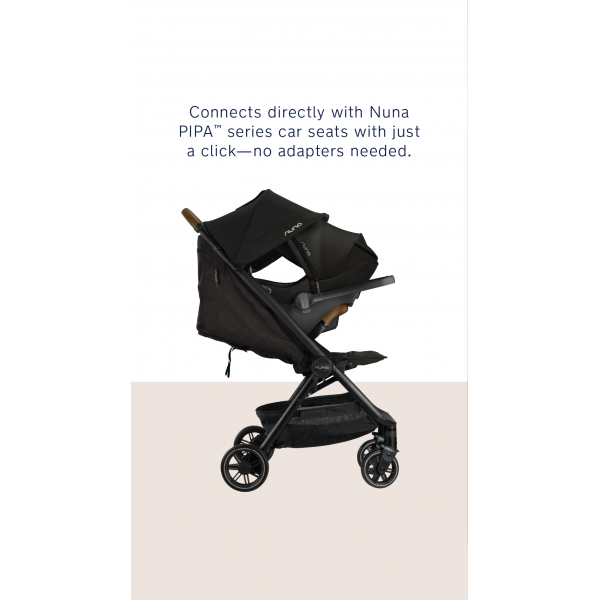 The Nuna TRVL™ stroller is ultralightweight at just 13.6 lbs.* Antique