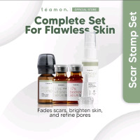 Teamon Scar Stamp Vitamin C  (Set Parut Gelap, Hitam & Berlubang) Dermaroller Scar Roller Skincare T