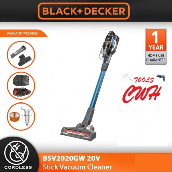 BLACK DECKER BSV2020GW 20V CORDLESS STICK VACUUM CLEANER HANDHELD