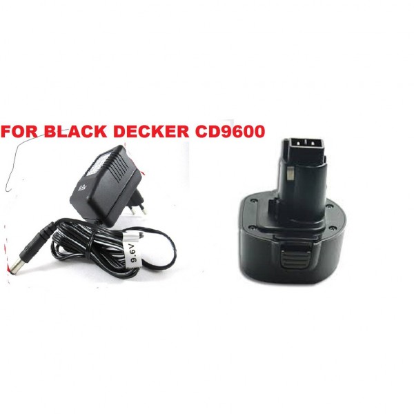 BLACK DECKER CD9600 HM9600 9.6V CORDLSS DRILL DRIVER BATTERY CHARGER
