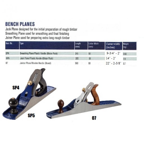 IRWIN BENCH PLANES WOODWOKING SP4 SP5 07 RECORD WOOD PLANE PLANER