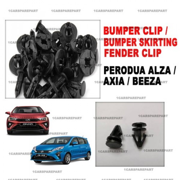 ORIGINAL PERODUA ALZA/AXIA/BEEZA BUMPER CLIPS/BUMPER SKIRTING FENDER