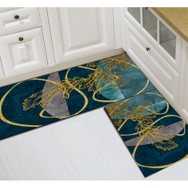HOMEY [ 2 in 1] Set High Luxury Looks Design Carpet Kitchen Carpet Alas