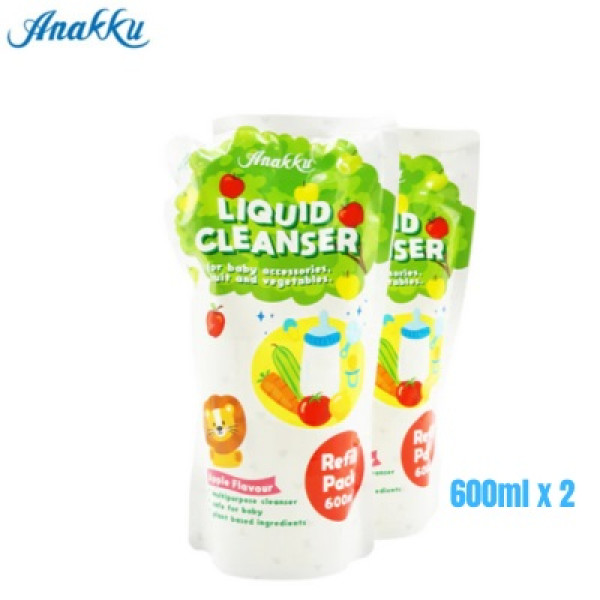 Anakku Liquid Cleanser Apple Flavour Refill Packs 600ml 2PACK | PGMall