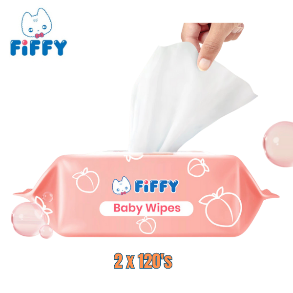 FIFFY BABY WIPES PEACH 120'S X PGMall