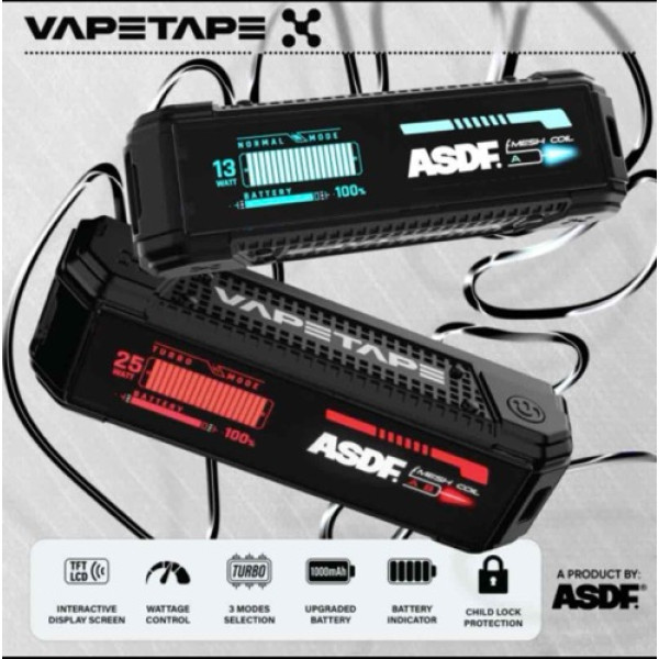 vapetape x / unplug / offgrid 1000mah battery Black | PGMall