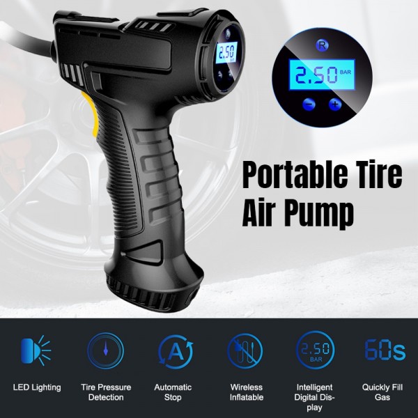 Z MERLIN Electric Air Pump Tyre Car Inflator Portable Pump Tayar Motor