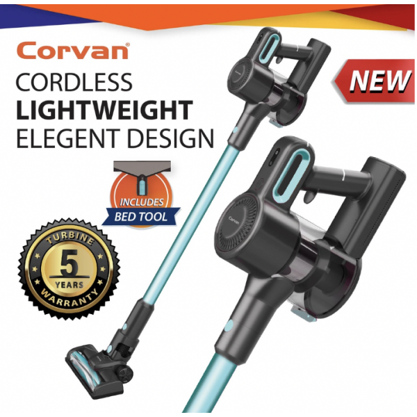 Corvan Cordless Vacuum Cleaner K6/K6S. Wireless for Home & Car. 5Year