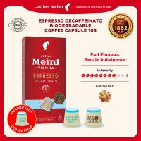 Julius Meinl Espresso Decaf Biodegradable 10x5.6g - Capsule Coffee