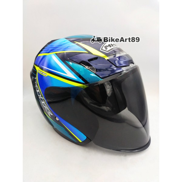 100% ORIGINAL MHR Helmet Open Face OF622 Beatz Trexie Blue Malibu