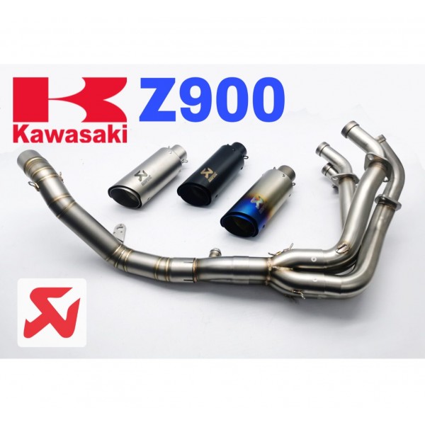 Akarpovic Short Exhaust Kawasaki Z900 Full System Piping Manifold Ekzos