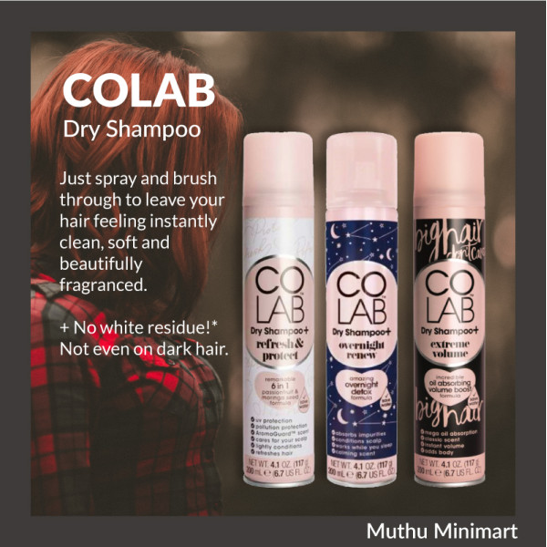 COLAB Hair Shampoo Dry Shampoo No Rinse Shampoo Confinement Shampoo