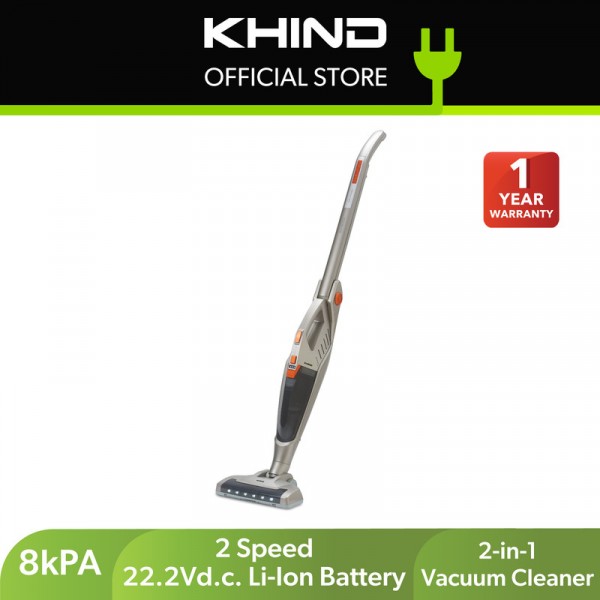 Khind 2in1 Upright Cordless Vacuum Cleaner VC9000 Silver PGMall