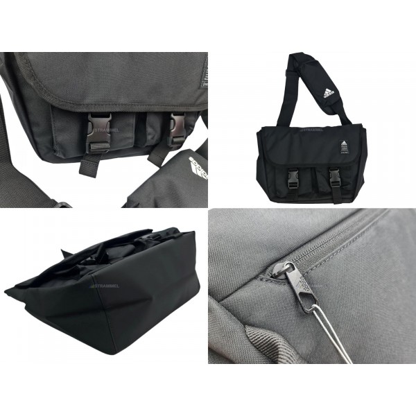 [100 Authentic] Adidas Black XC Messenger H31346 Black Crossbody