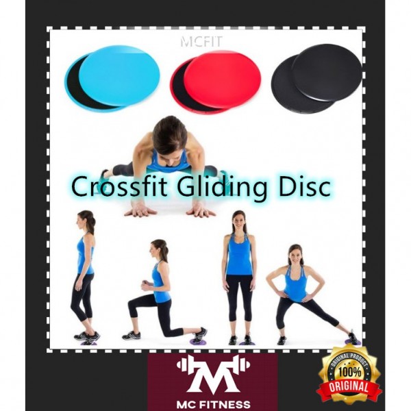 MCFIT 2PCS Gliding Disc Fitness Plates Ab Workout Skill Training Cross