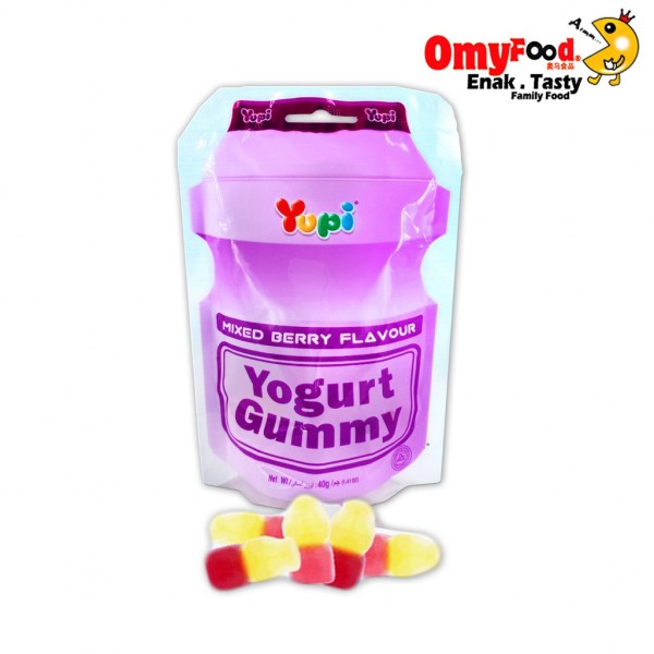 40g x 1pack Yupi Yogurt / Puzzle Gummy [Original / Mixed Berry / Melon