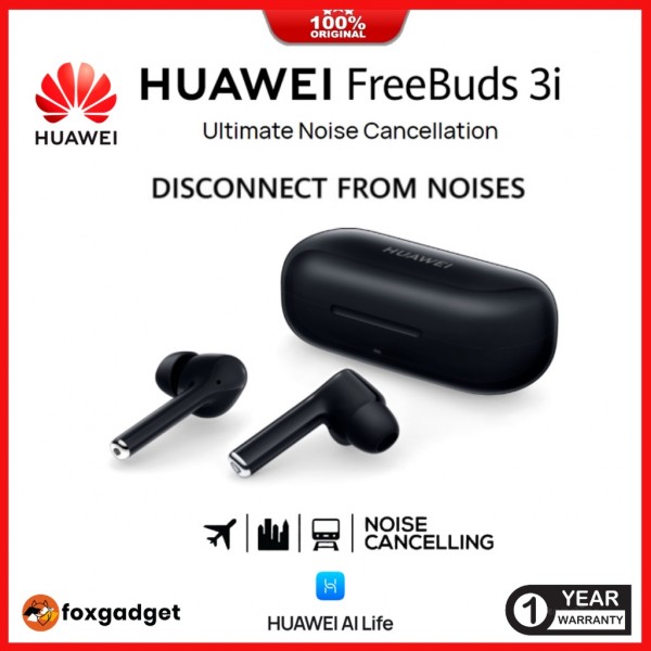 Huawei Freebuds 3i Ready Stock & 100 Original Malaysia Set Noise