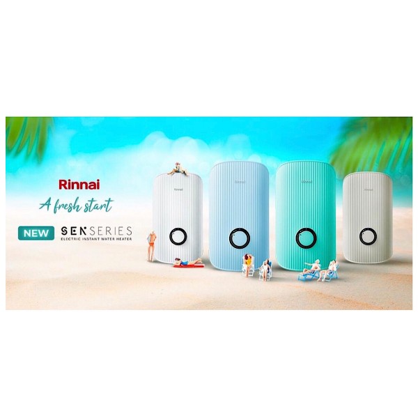 Rinnai Water Heater REIE380NPCTQ (AQUA TURQUOISE) NonPump Instant