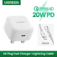 UGREEN 20W PD Fast USB Charger QC 4.0 3.0 Charger MFI Apple iPhone Android