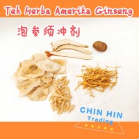 Herba Teh Akar Amerika Ginseng 泡参须冲剂 America Ginseng Root Herbs Tea