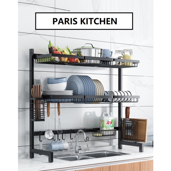 D1027 Kitchen Dish Drying Rack Kitchen Rack Rak Barang