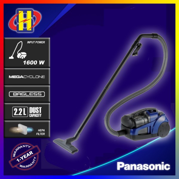 PANASONIC 1600W 2.2L MEGA Cyclone Bagless Vacuum Cleaner (MCCL571/MC