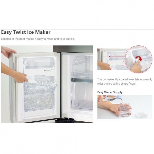 Hitachi 700L 4 Door Inverter X French Bottom Freezer Refrigerator With