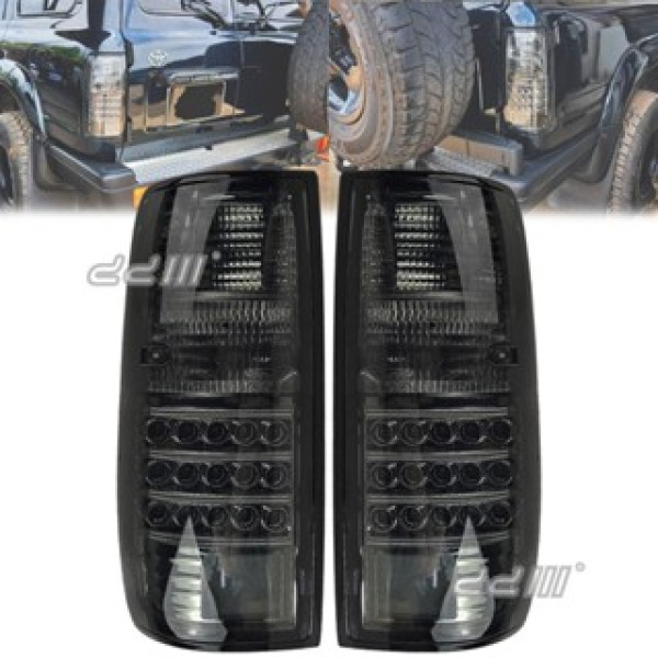 Clear LED Tail Lights LH+RH for Toyota Landcruiser 80 Series HDJ80