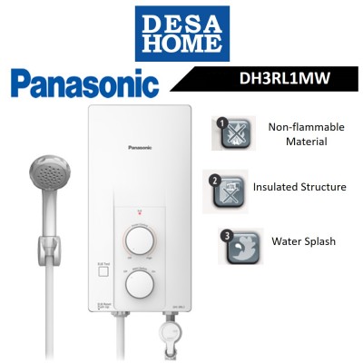 PANASONIC DH-3RL1MW NON JET PUMP STANDARD SERIES HOME SHOWER DH3RL1MW White  | PGMall