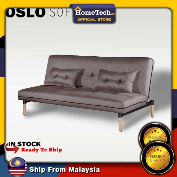 OSLO 3 Seater Sofabed Sofa Bed Sleeper (Made In Malaysia) BROWN PGMall