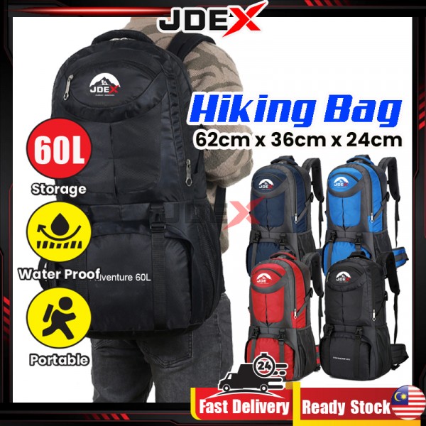 JDEX Hiking Bag Waterproof Backpack Beg Hiking Waterproof Outdoor Bags