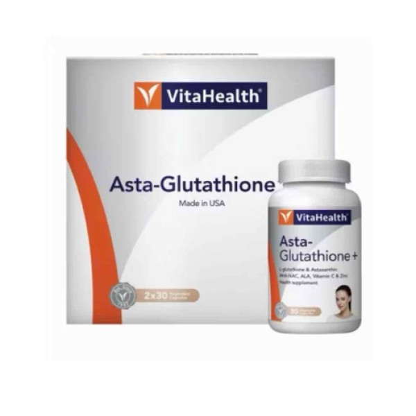 vitahealth asta glutathione ASTA-GLUTATHIONE + 30'S / 2X30'S (EXPIRY:01/2027) VitaHealth Asta-Glutathione (30's) x 2