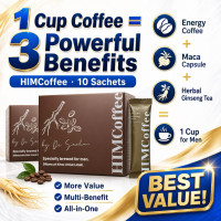 (3box)HIM COFFEE DR SAMHAN Tenaga Lelaki •Stamina Mantap • Formula Tongkat Ali 5X Pure