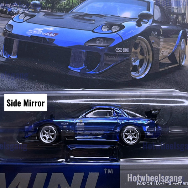 Mini GT Mdx 2025 Mazda RX-7 RE Amemiya Chrome Blue Malaysia