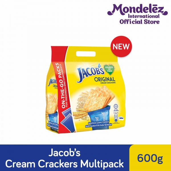 Jacob's 600g x 1 [Cream Cracker/ Weetameal/ HiFibre/ Low Sodium HiFibre] Low.S HiFibre 612g