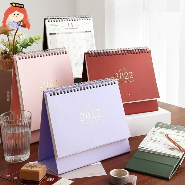 New 2022 Ins Large Medium Small Vertical Kraft Paper Calendar (WITH