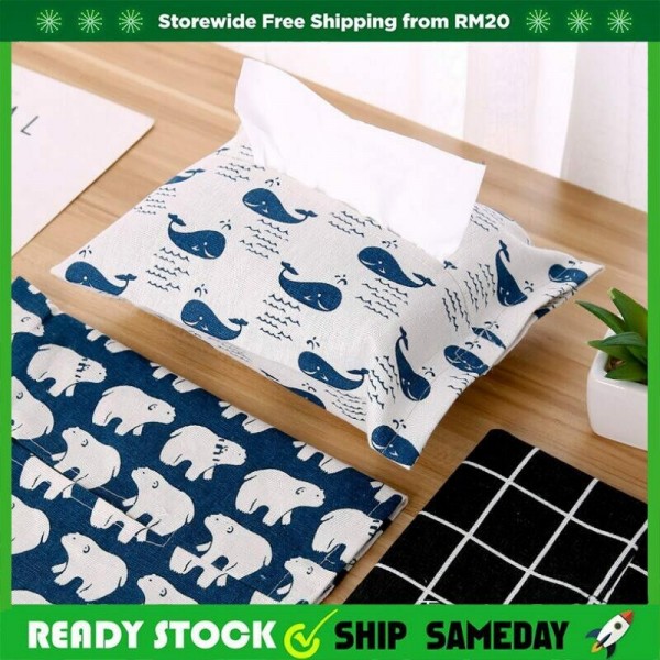 Nordic Cotton and Linen Paper Towel Cover Household Cotton Paper Towel