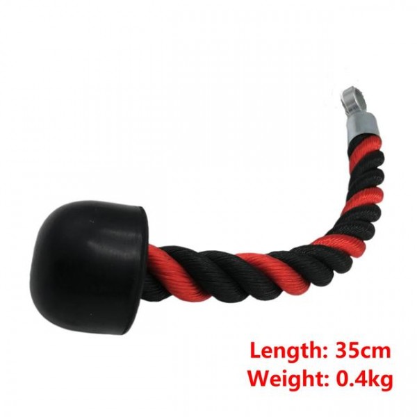 35/70/90cm Tricep Rope Single Double Grip Pulley Cable Attachment for Biceps Strength Training