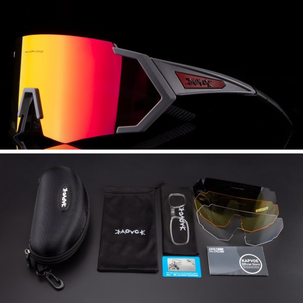 New 4lens UV400 Snowboard Goggles Protection Outdoor Sport Comfortable