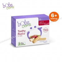 Bubs Organic Apple &amp; Barley Lactose Free Toothy Rusks 100g For 6 Months And Above